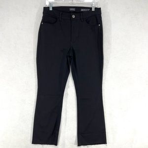 J. Jill Denim Kick Flare Ankle Jeans Black Stretch Women’s Size 8